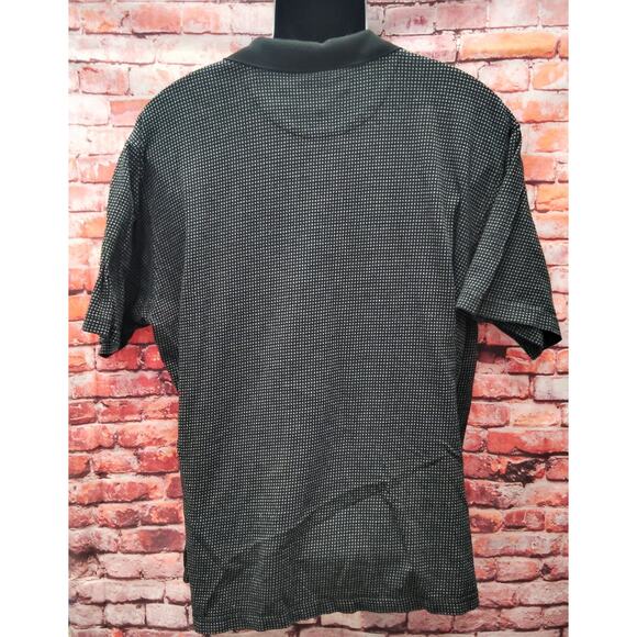 Lyle & Scott Black White Short Sleeve Collar Golf Performance - Picture 2 of 6